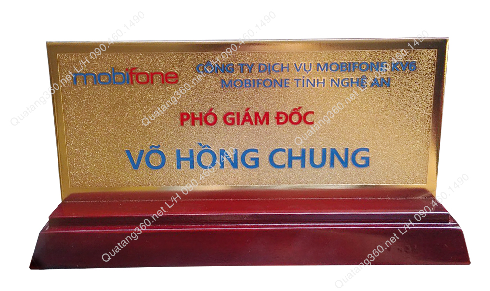 Biển chức danh để bàn mobifone Biển chức danh để bàn mobifone